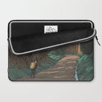 Hasui Kawase, Road To Nikko - Vintage Japanese Woodblock Print Art Laptop Sleeve Gallery Image 2