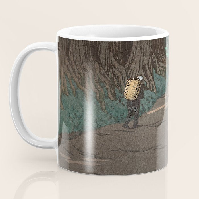 Hasui Kawase, Road To Nikko - Vintage Japanese Woodblock Print Art Coffee Mug Gallery Image 3