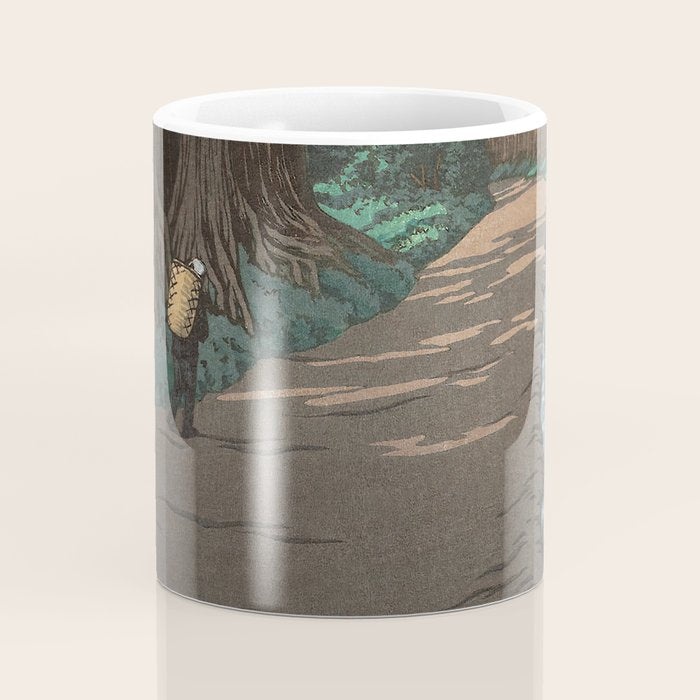 Hasui Kawase, Road To Nikko - Vintage Japanese Woodblock Print Art Coffee Mug Gallery Image 4