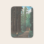 Hasui Kawase, Road To Nikko - Vintage Japanese Woodblock Print Art Bath Mat Gallery Image 1