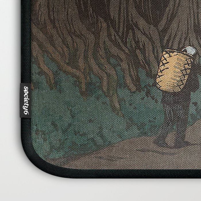 Hasui Kawase, Road To Nikko - Vintage Japanese Woodblock Print Art Laptop Sleeve Gallery Image 3