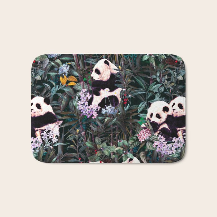 Rainforest Pandas Bath Mat Gallery Image 1