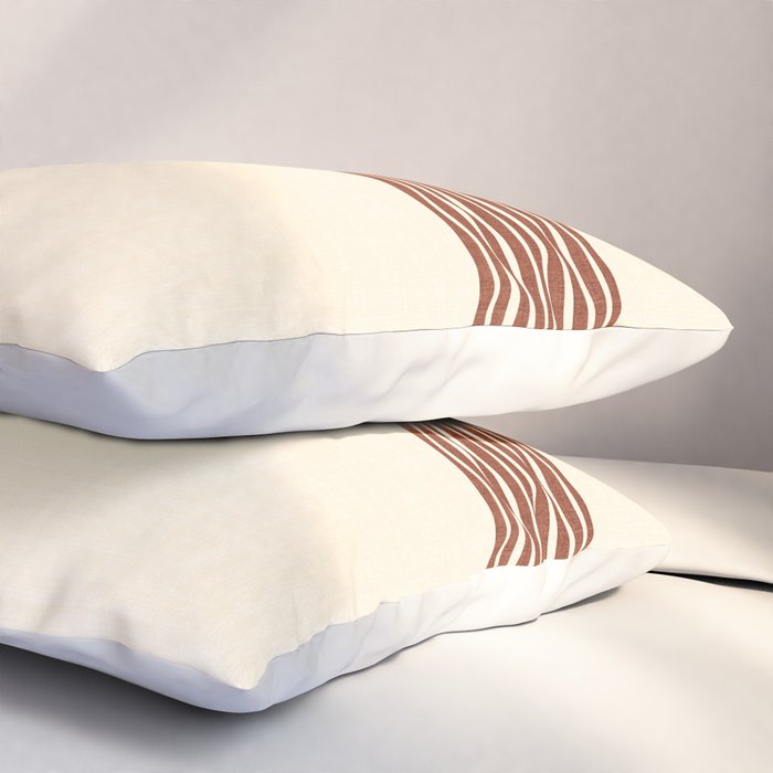 Band in Rust Pillow Sham Gallery Image 3