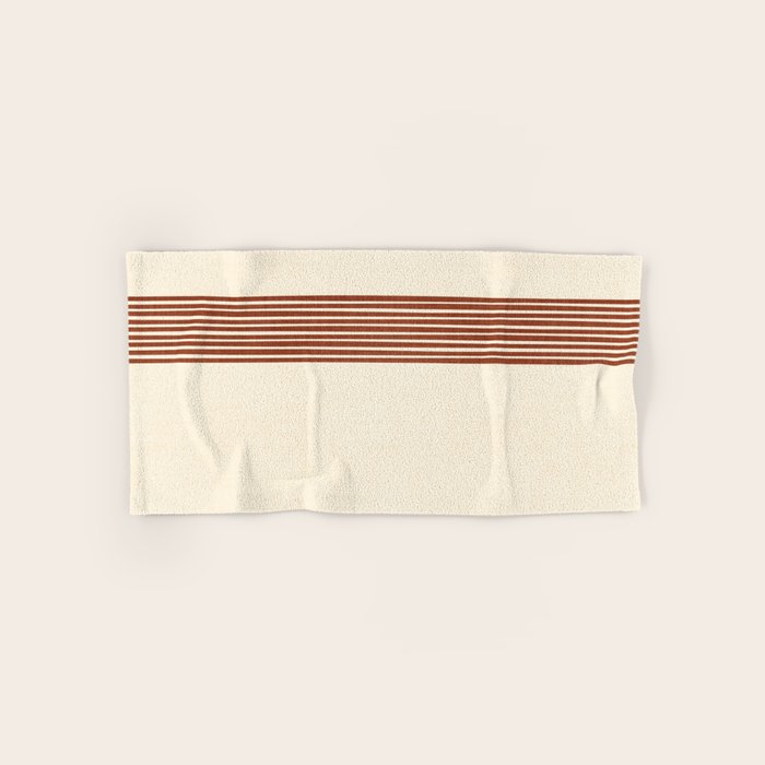 Band in Rust Bath Towel Gallery Image 1