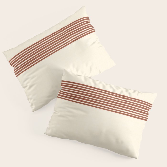 Band in Rust Pillow Sham Gallery Image 3