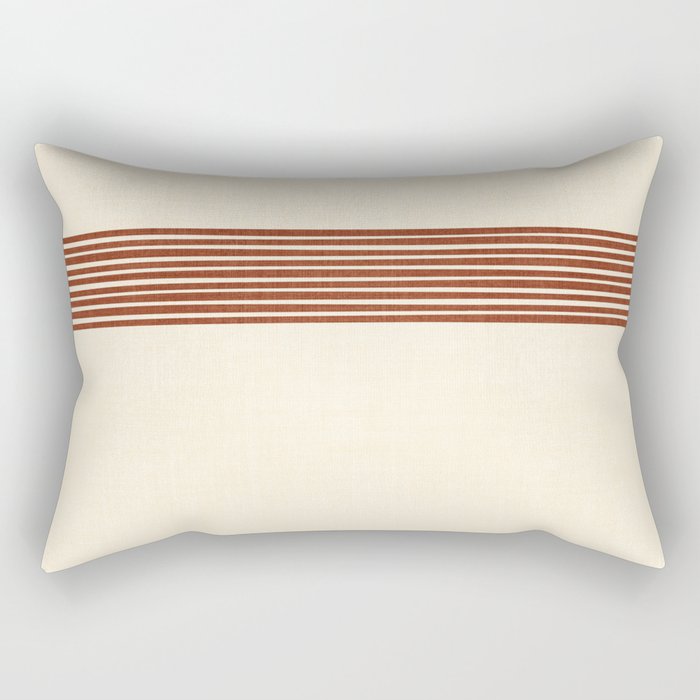 Band in Rust Rectangular Pillow Gallery Image 2