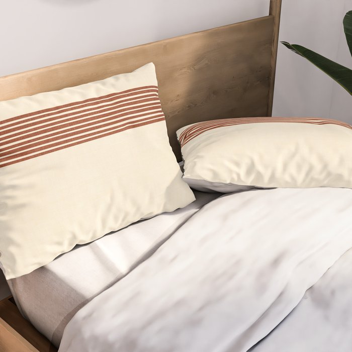 Band in Rust Pillow Sham Gallery Image 2