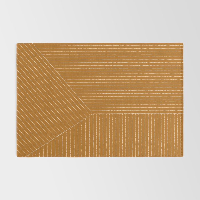 Lines (Golden Brown) Rug Gallery Image 2