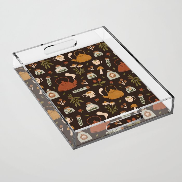 Witchy Brew - Botanical Tea Time Acrylic Tray Gallery Image 1