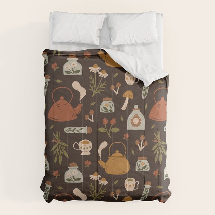 Witchy Brew - Botanical Tea Time Comforter Gallery Image 6
