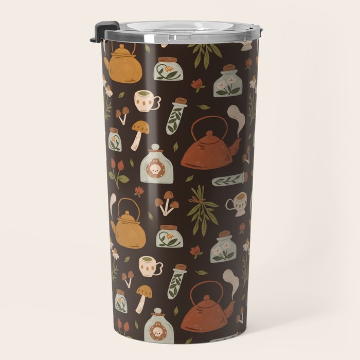 Witchy Brew - Botanical Tea Time Travel Mug Gallery Image 3