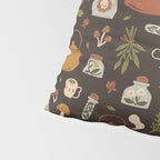 Witchy Brew - Botanical Tea Time Pillow Sham Gallery Image 4