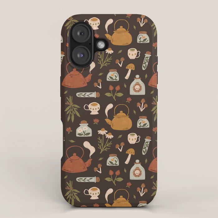 Witchy Brew - Botanical Tea Time iPhone Case Gallery Image 1