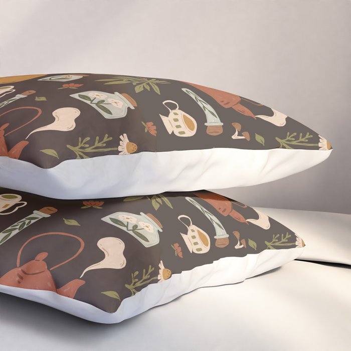 Witchy Brew - Botanical Tea Time Pillow Sham Gallery Image 3