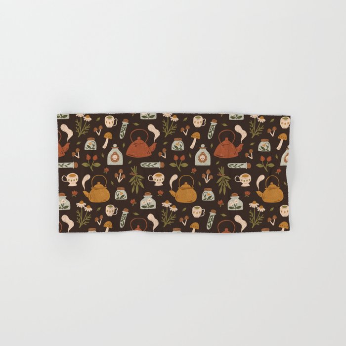 Witchy Brew - Botanical Tea Time Bath Towel Gallery Image 1
