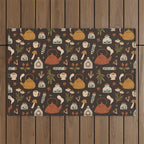 Witchy Brew - Botanical Tea Time Outdoor Rug Gallery Image 1