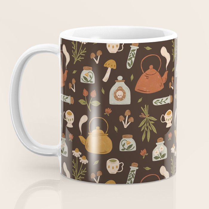 Witchy Brew - Botanical Tea Time Coffee Mug Gallery Image 3