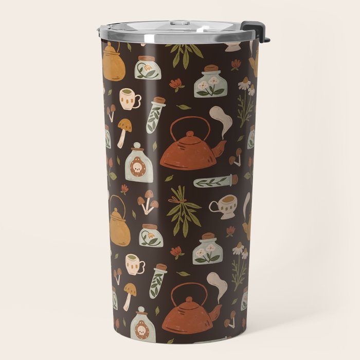 Witchy Brew - Botanical Tea Time Travel Mug Gallery Image 2