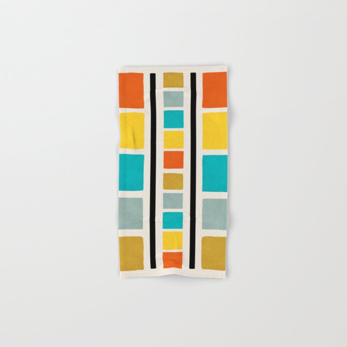 Colorful Minimalist Abstract Bright Colors I Bath Towel Gallery Image 1