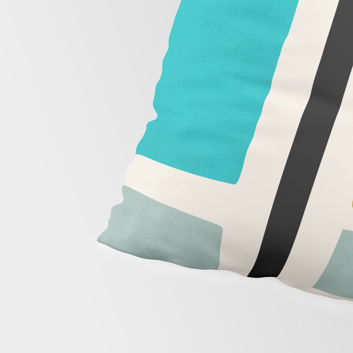 Colorful Minimalist Abstract Bright Colors I Pillow Sham Gallery Image 4