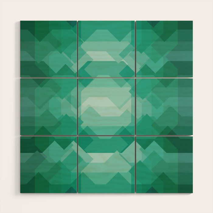 Emerald gem stone Wood Wall Art Gallery Image 1