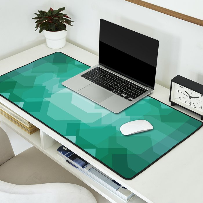 Emerald gem stone Desk Mat Gallery Image 2