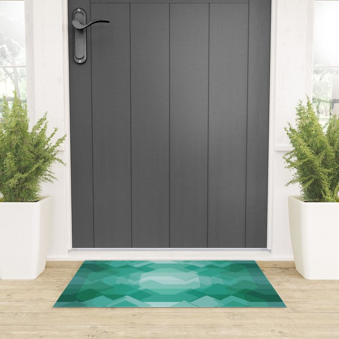 Emerald gem stone Welcome Mat Gallery Image 3