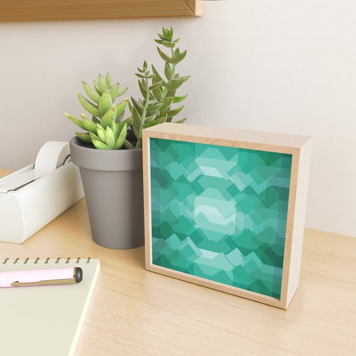 Emerald gem stone Mini Art Print Gallery Image 2