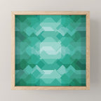 Emerald gem stone Mini Art Print Gallery Image 1