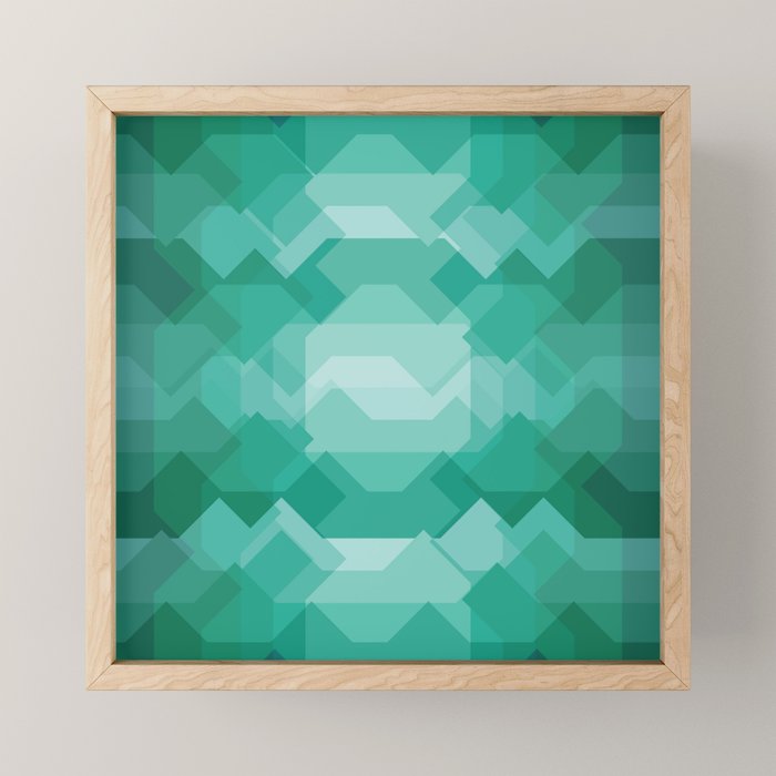 Emerald gem stone Mini Art Print Gallery Image 1