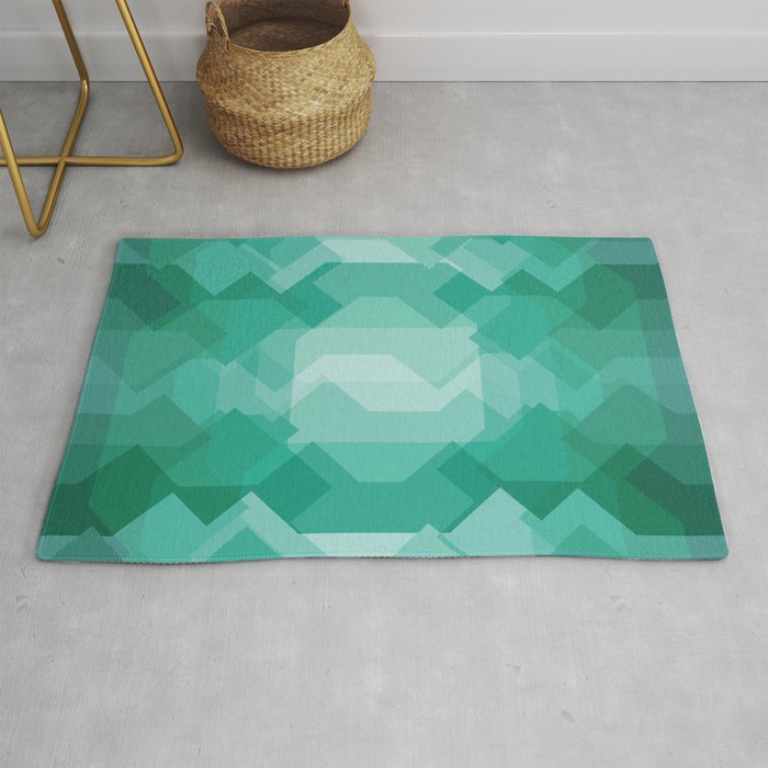 Emerald gem stone Rug Gallery Image 1