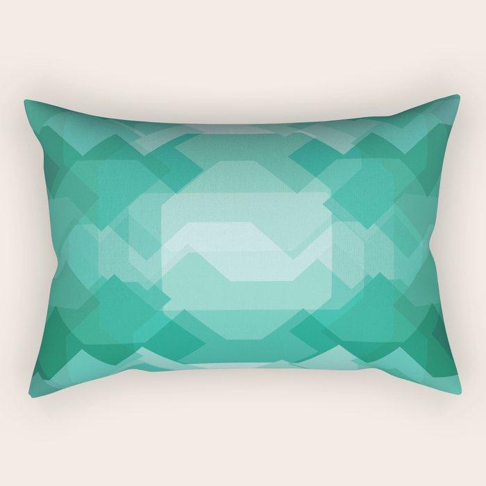 Emerald gem stone Rectangular Pillow Gallery Image 2