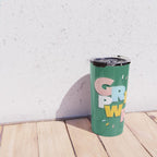GIRL POWER - green Travel Mug Gallery Image 4