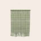 Hand Drawn Grid Green Wall Hanging Gallery Image 1