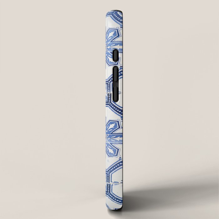 Blue Portugese Tile Pattern | Colorful Travel Photography in Portugal | Azulejos House Design Art Print iPhone Case Gallery Image 2