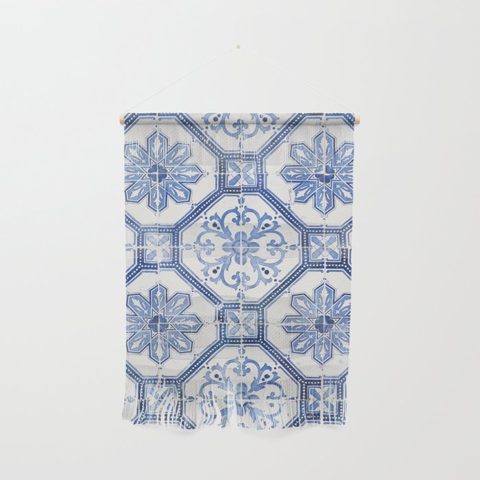 Blue Portugese Tile Pattern | Colorful Travel Photography in Portugal | Azulejos House Design Art Print Wall Hanging Gallery Image 1