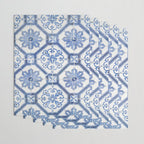 Blue Portugese Tile Pattern | Colorful Travel Photography in Portugal | Azulejos House Design Art Print Wrapping Paper Gallery Image 3