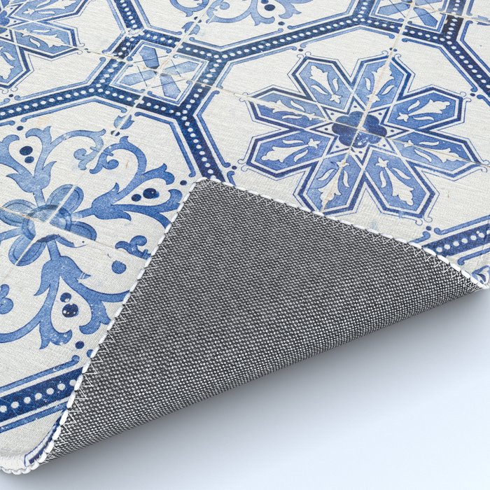 Blue Portugese Tile Pattern | Colorful Travel Photography in Portugal | Azulejos House Design Art Print Rug Gallery Image 4