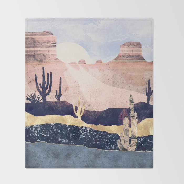Autumn Desert Throw Blanket Gallery Image 2
