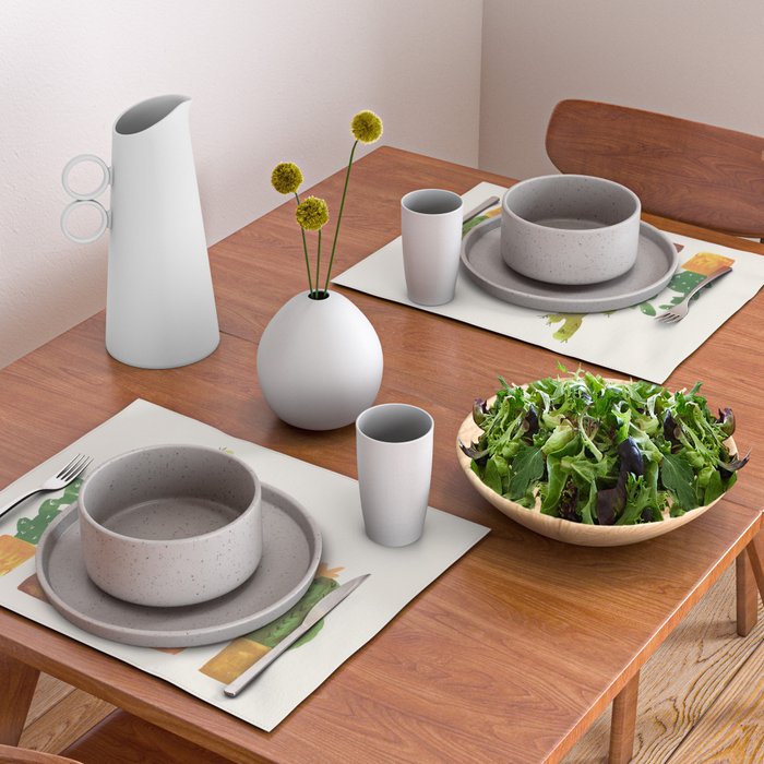 Hedgehog and Cactus (incognito) Placemat Gallery Image 2