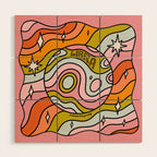 Libra Planet Wood Wall Art Gallery Image 1