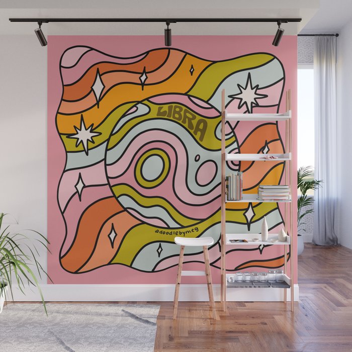 Libra Planet Wall Mural Gallery Image 1