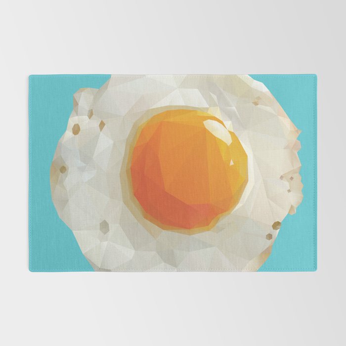 Fried Egg Polygon Art Rug Gallery Image 2