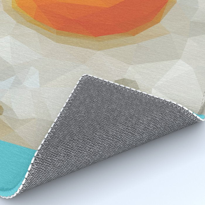 Fried Egg Polygon Art Rug Gallery Image 4