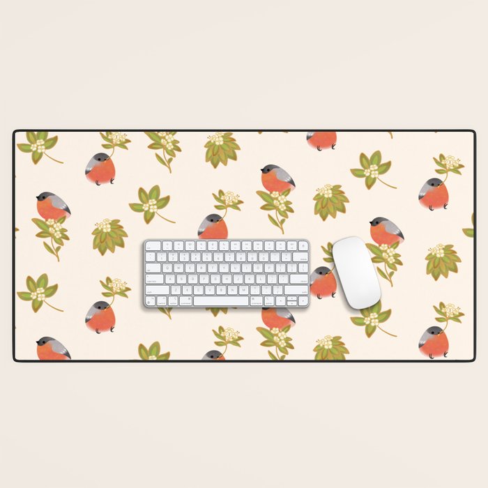 Eurasian bullfinch 2 Desk Mat Gallery Image 1