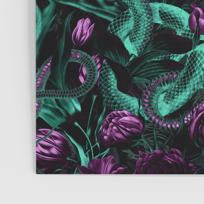 Floral and Snake Night Poster Gallery Image 3