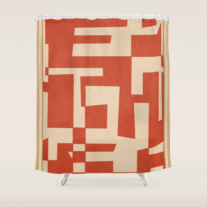 Abstract Edged Form 2 Shower Curtain Gallery Image 1