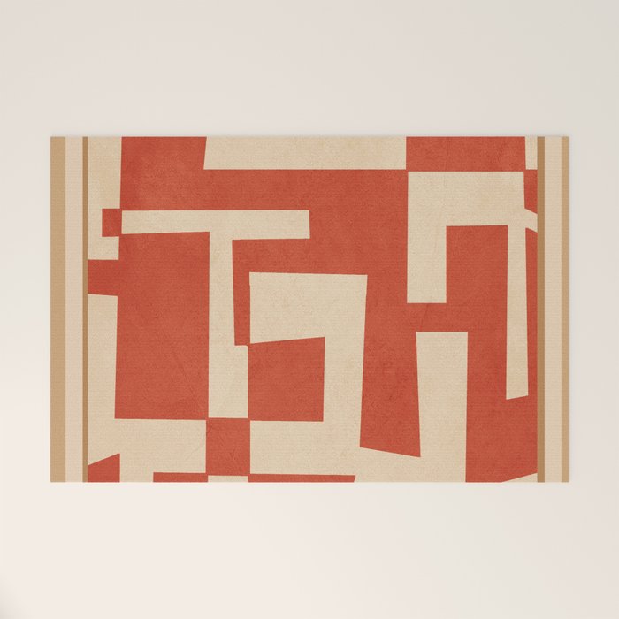 Abstract Edged Form 2 Welcome Mat Gallery Image 1