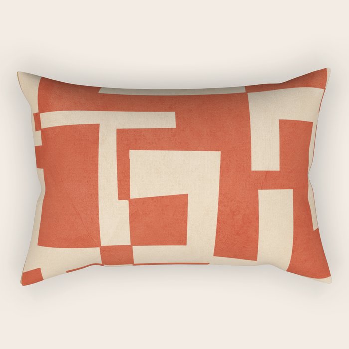 Abstract Edged Form 2 Rectangular Pillow Gallery Image 1