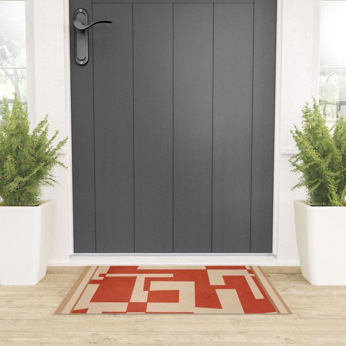 Abstract Edged Form 2 Welcome Mat Gallery Image 3